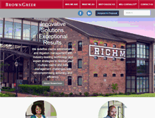 Tablet Screenshot of browngreer.com